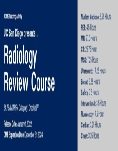 UCSD Presents Radiology Review Course 2022 videos