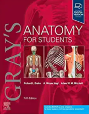 Concise, readable text and an outstanding art program make Gray's Anatomy for Students, 5th Edition, your go-to text for essential information in human anatomy. This fully revised volume focuses on the core information medical students need to know, in an easy-access format and with additional multimedia content to facilitate effective study and mastery of the material. A team of expert authors share a wealth of diverse teaching and clinical experience―all enhanced by more than 1,000 innovative, original illustrations by renowned illustrators Richard Tibbitts and Paul Richardson, who capture anatomical features with unrivalled clarity. Helps you understand the practical applications of anatomical concepts through unique coverage of surface anatomy, correlative diagnostic images, and clinical case studies. Contains increased representation of diverse population groups throughout, incorporating a wider range of skin tones and important clinical considerations related to transgender and intersex individuals. Presents anatomy logically by body region – as well as bonus updated eBook chapters for each major body system to facilitate learning from a different perspective. Includes new and improved online materials such as self-assessment questions, medical and physical therapy clinical cases, a unique Interactive Surface Anatomy tool, and more. Provides fully revised and updated clinical content including numerous new In the Clinic boxes, images, and correlates throughout that reflect the latest advances seen in clinical practice. New and updated Clinical Cases are included in the accompanying enhanced eBook. Features an updated neuroanatomy eBook chapter, so you can learn key aspects of this challenging topic in the context of general anatomy. Improves comprehension of complex cranial nerves with a visual map summarizing cranial nerve distribution and function. Offers schematic drawings for key structures and topics in every chapter, providing an additional, simplified approach to introduce each topic―ideal for quick initial understanding and as a guide for your own anatomy drawings. Enables you to quickly review the basic concepts from each chapter with Conceptual Overviews. An eBook version is included with purchase. The eBook allows you to access all of the text, figures and references, with the ability to search, customize your content, make notes and highlights, and have content read aloud. Evolve Instructor site with a downloadable image bank is available to instructors through their Elsevier sales rep or via request at https://evolve.elsevier.com.