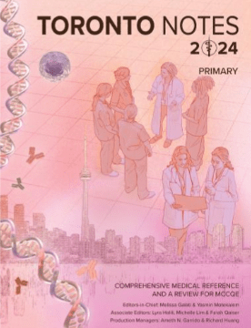 Toronto Notes 2024 : Comprehensive Medical Reference and a Review for the Medical Council of Canada Qualifying Exam (MCCQE)